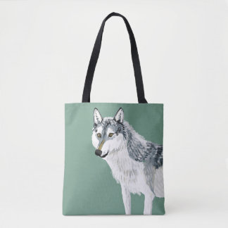 Totem Alberta Wolf Tote Bag