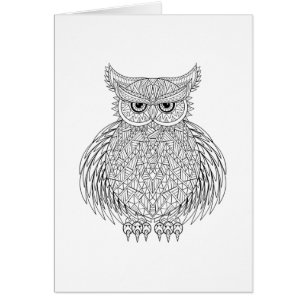 Totem inspiré d'oiseau de hibou