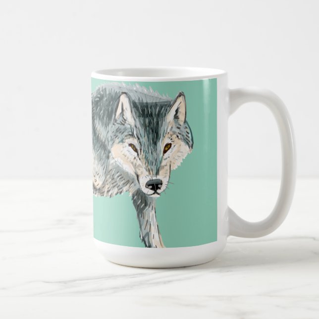 Totem polar wolf coffee mug (Right)