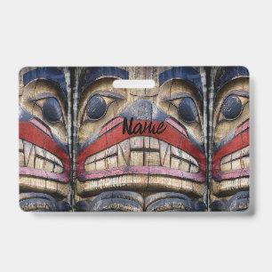 Totem Pole Face Thunder_Cove Badge
