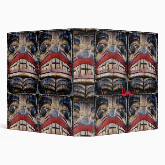 Totem Pole Face Thunder_Cove Binder (Background)