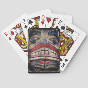 Totem Pole Face Thunder_Cove Playing Cards