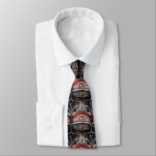 Totem Pole Face Thunder_Cove Tie