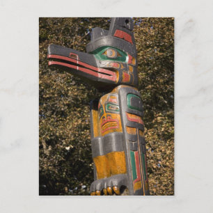 Totem pole in park in Ottawa, Ontario, Canada Postcard
