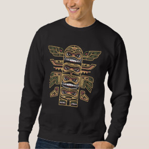 Totem Pole Indigenous People Native American Totem Sweatshirt