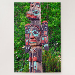 Totem Pole Jigsaw Puzzle