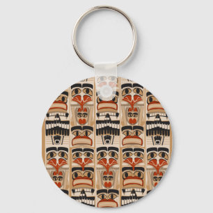 Totem Pole Keychain