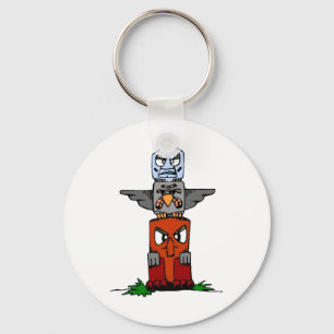 Totem Pole Keychain