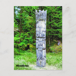 Totempole at Ninstints Postcard