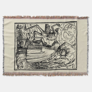 Totentanz, Dance of macabre (Holbein) Throw Blanket