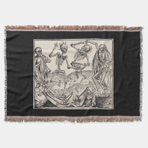 Totentanz / Dance of macabre Throw Blanket