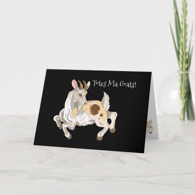 Totes Ma Goats Birthday Card (Front)
