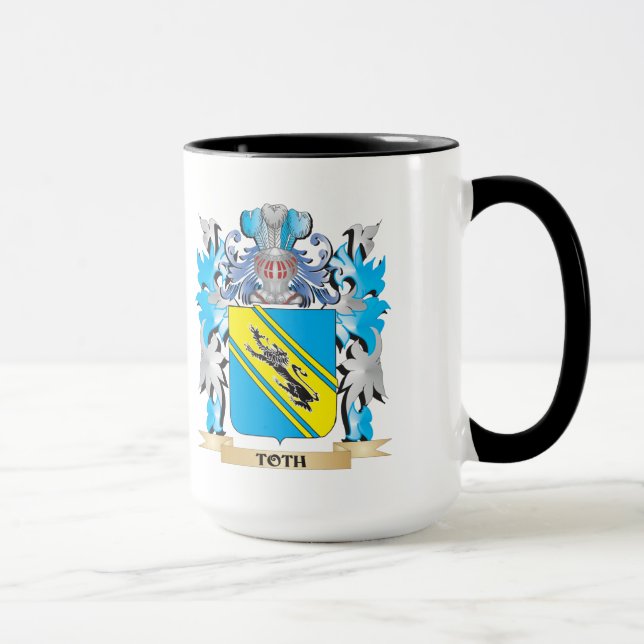 Toth Coat of Arms - Family Crest Mug (Right)