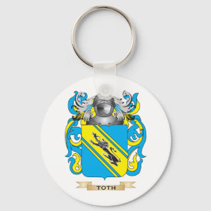 Toth Family Crest (Coat of Arms) Keychain