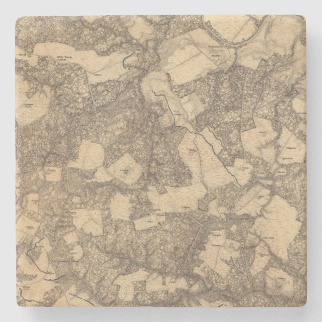 Totopotomoy, Virginia Stone Coaster (Front)