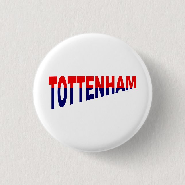 Tottenham 1 Inch Round Button (Front)