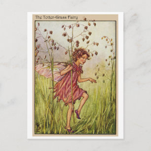 Totter-Grass Fairy Postcard