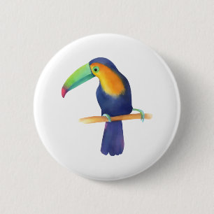 Toucan 2 Inch Round Button