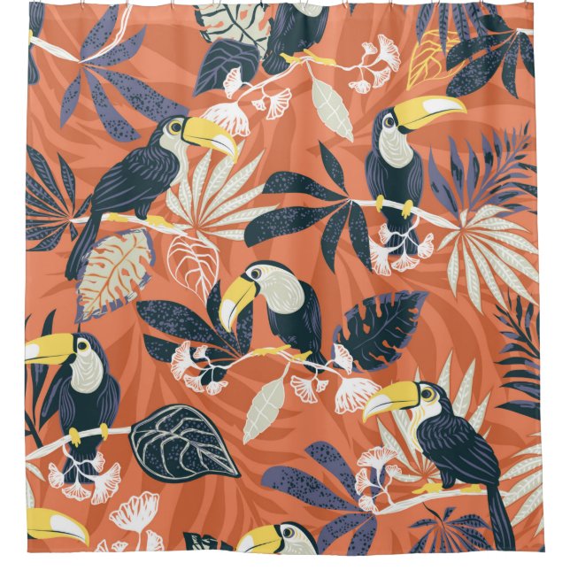 toucan and jungle seamless pattern (Front)