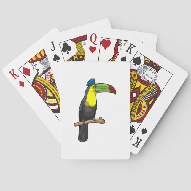 Toucan as Police officer Police Playing Cards (Back)