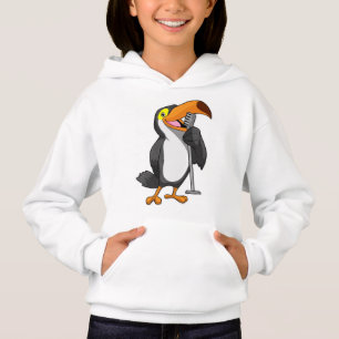 Toucan at Music with Microphone
