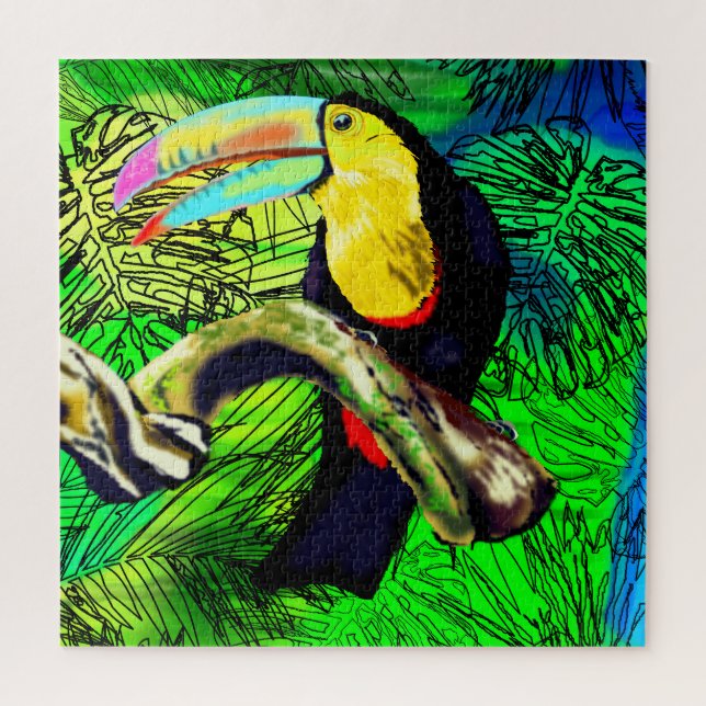 Toucan Bird - Exotic Nature Jigsaw Puzzle (Vertical)