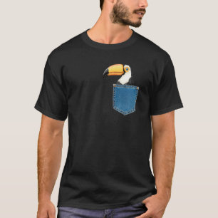 Toucan Bird Fun Pocket Toucan Bird Ornithology T-Shirt