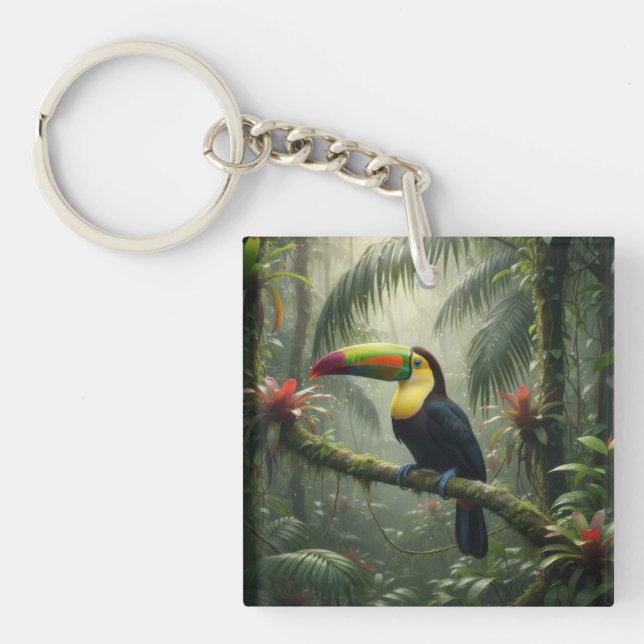 Toucan Bird Keychain (Front)
