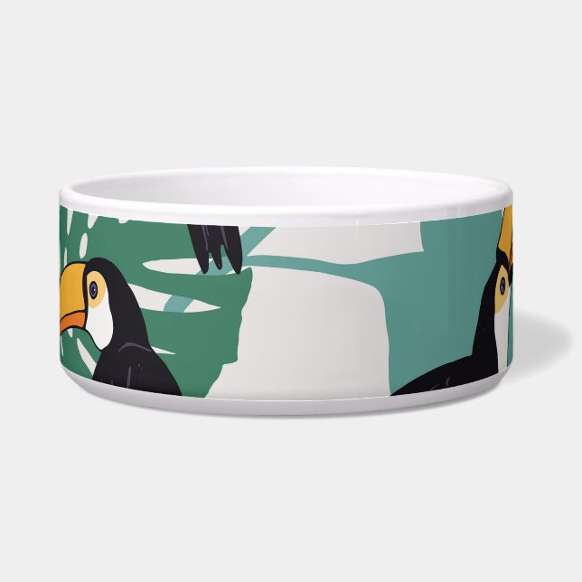 Toucan Bird: Palm Leaves Pattern (Front)