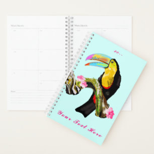 Toucan Bird Planner Custom Text / Year