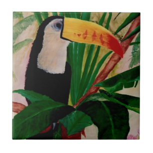 Toucan Bird Wildlife Jungle Tropical Tile Artwork