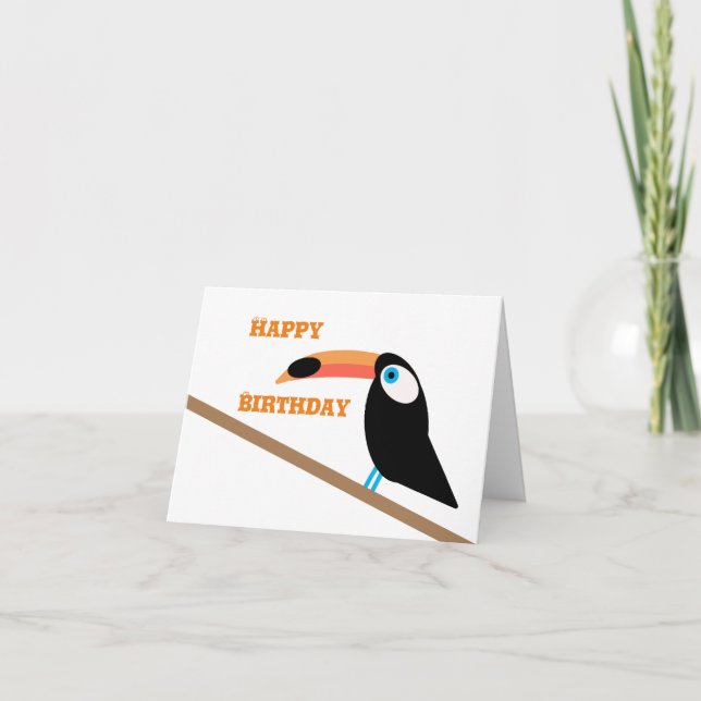 Toucan Birthday Card (Front)