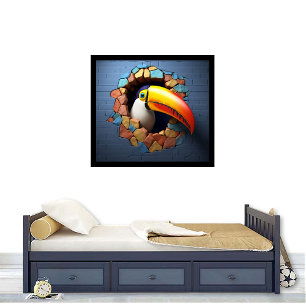 Toucan Break Out Print Poster Artwork Mural