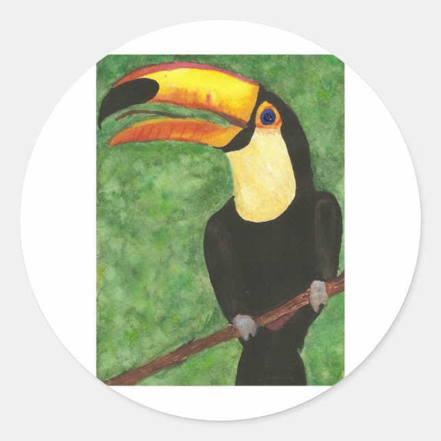 Toucan Classic Round Sticker (Front)