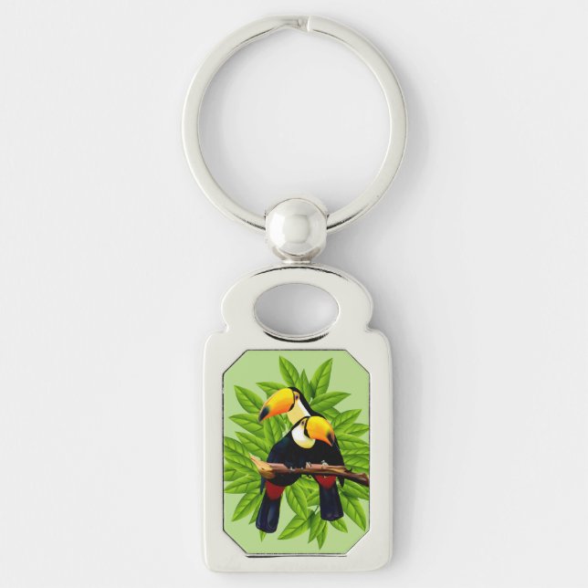 Toucan Duo Green Keychain (Front)