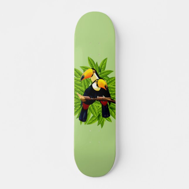 Toucan Duo Green Skateboard (Front)