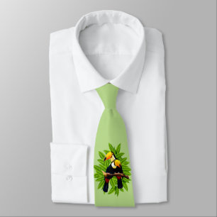 Toucan Duo Green Tie