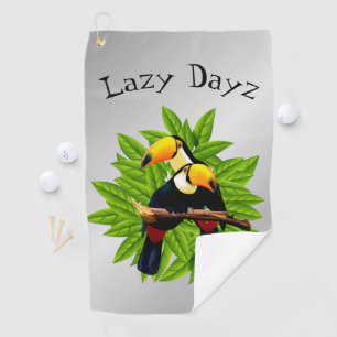 Toucan Duo Silver Golf Towel