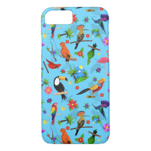 Toucan Flamingo And Arara Seamless Birds Pattern Case-Mate iPhone Case