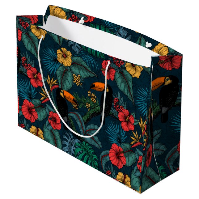 Toucan garden 2 large gift bag (Back Angled)