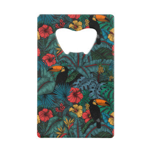 Toucan garden credit card bottle opener
