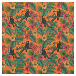 Toucan garden fabric