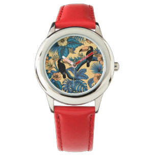 Toucan garden in yellow and blue watch