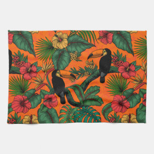 Toucan garden kitchen towel