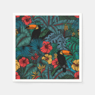 Toucan garden napkin