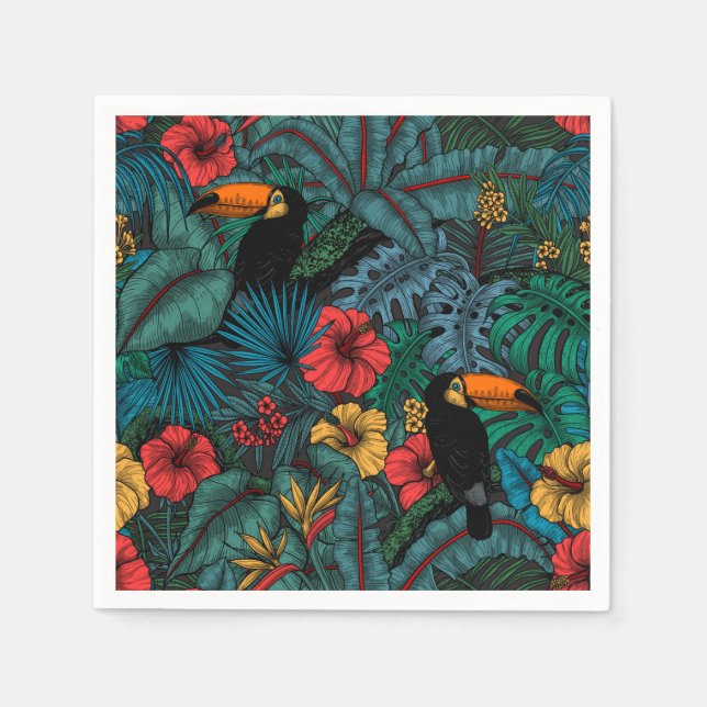 Toucan garden napkin (Front)