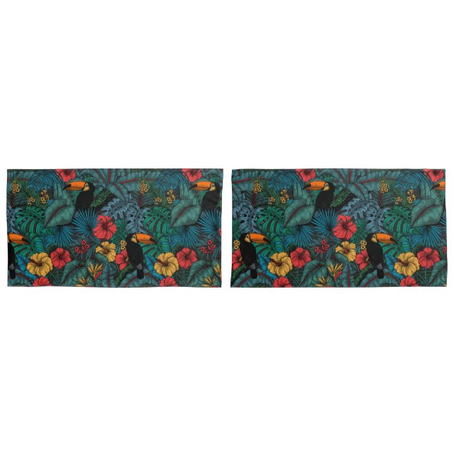 Toucan garden pillowcase (Front-Set)