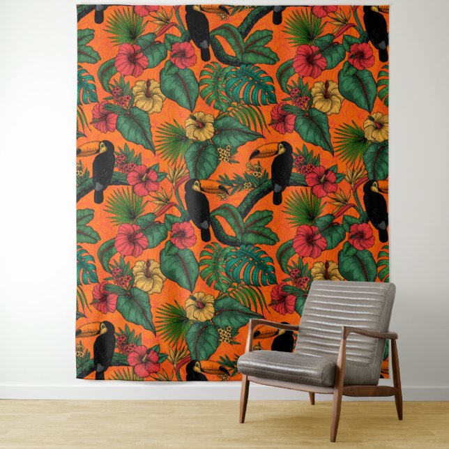 Toucan garden tapestry (In Situ)