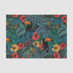 Toucan garden tissue paper
