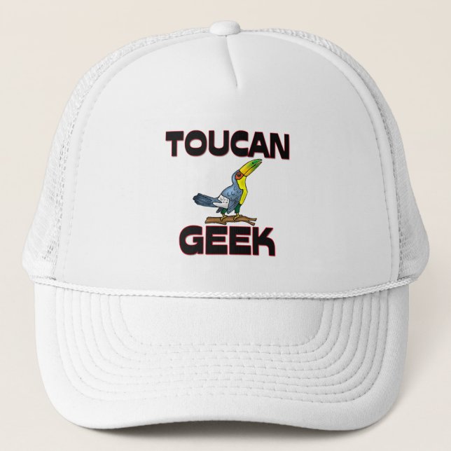 Toucan Geek Trucker Hat (Front)